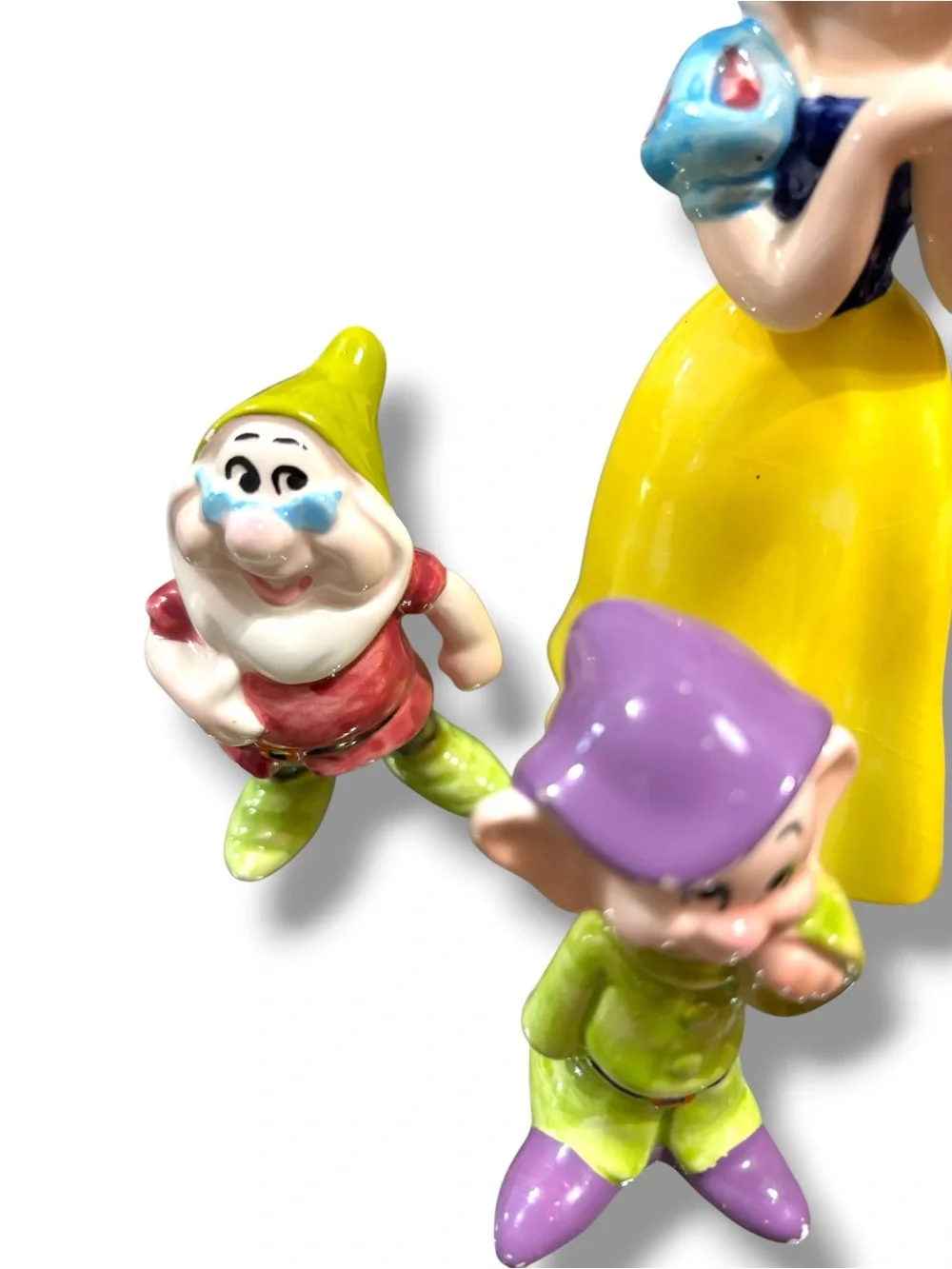 Vintage Disney Ceramic Snow White and 4 Dwarfs
